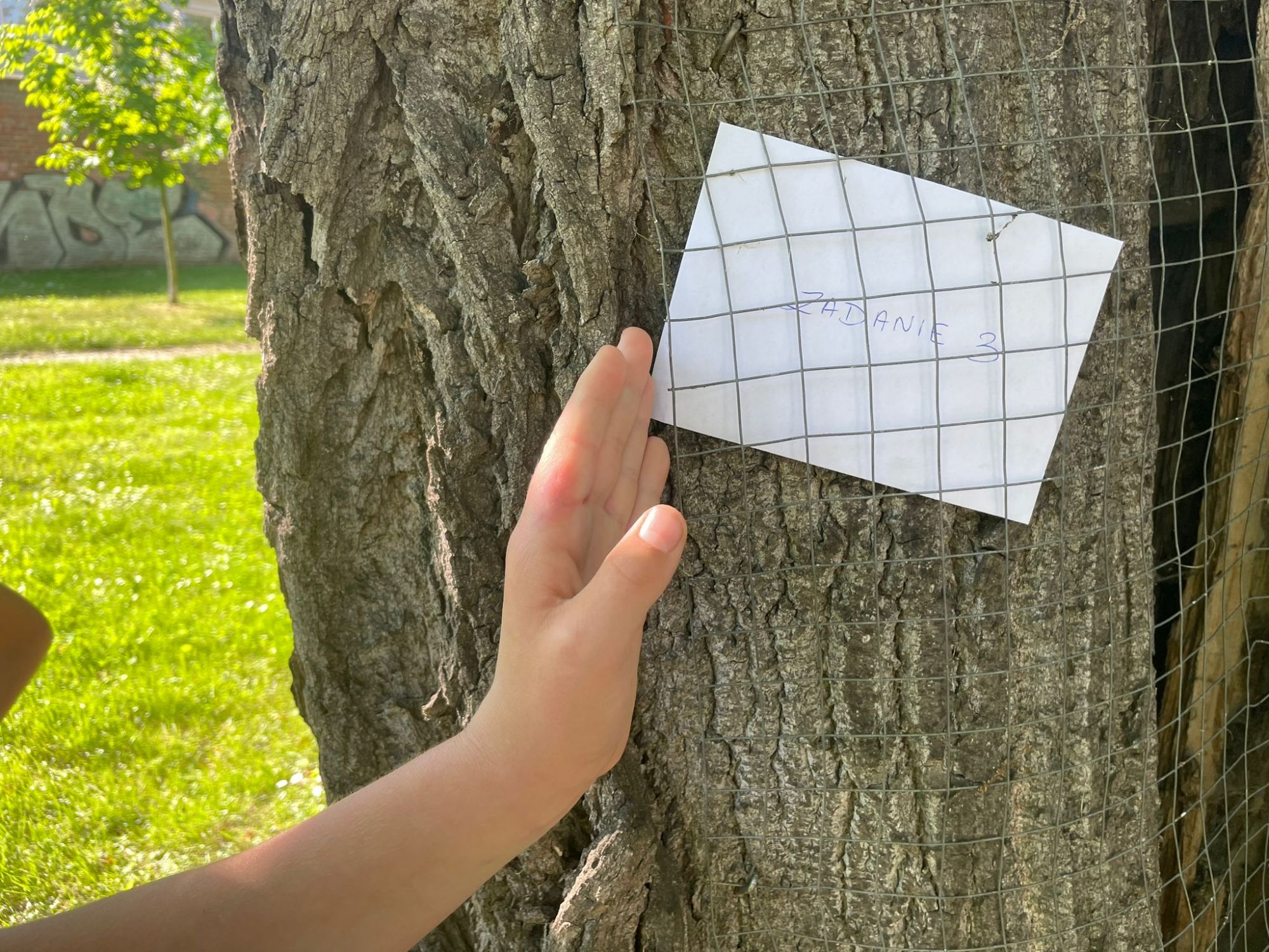 Dzień Dziecka w Grupach Wychowawczych - zabawa w podchody